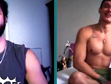 Two Gay Boyfriends Are Masturbating For One Another Over The Webcam