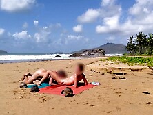 Wild Ocean Sex: Snatch Play Turns to Hard Riding in the Wind