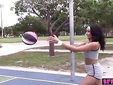 Sexy Lesbian Teens Dirty Fun After Basketball Session