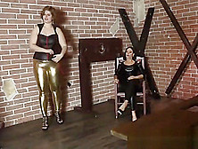 Susan The Sissy - Madame Lucrecia And Lady G Make Slave Cum