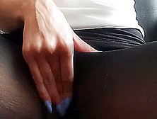 I Ripped My Pantyhose And Rubbed My Pussy At My Desk