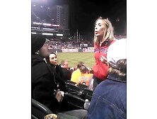 Blonde Chick Spits In A Guy's Face For Helping!!