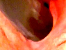 Hott grandma creams on vibrator