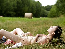 Mia Evans toy fucks her little muff in excellent soft solo