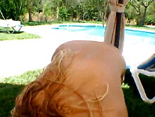 Oral Sex for tensioners by the pool