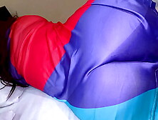 When the stepson saw the stepmother's huge rear-end, he couldn't hold his rod