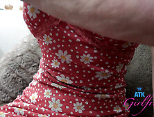 Ali Jones comes over for a quick kiss, lets u undress her and make her cum, then screw her hard (creampie)