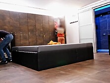 MIXED RESTROOM ADVENTURE: dickflash and exhibitionism for 2 bitches at swimming pool restroom