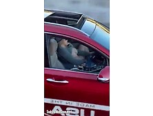 Spying Truck Driver Sees Lady Fingering While Driv