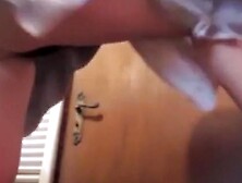 Woman spied as she gets dressed up