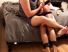 Locked In Place For Bare Butt Otk Hairbrush And Paddling