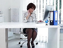 Euro Milf Alice Sharp Shows How It Is Done At The Office