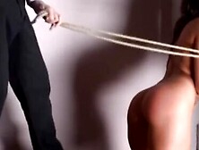 Hottie Spanked By Two Guys Before Having Both Holes Drilled