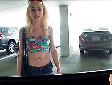 Hawt Hitch Hiker Legal Age Teenager 18  Stacie Andrews Receives Drilled At Parking Area