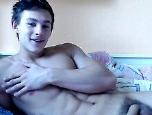 Handsome Twink Shows His Sexy Abs And Plays With His Cock