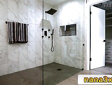 Step-Grandson Caught Spying, Now Hawt Oriental Nana Riding His Penis