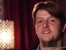 Couples trade partners and make out in the backyard before the swing party