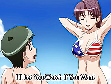 Cartoon – Mature Stepsister Goes Topless at the Beach! [Uncensored] [Subtitled]