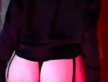 European Red Panties Look Sexy on Wet Naughty Pussy