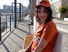 Naturally busty ebony Latina Crystal Chase sucks his cock and eats his ass - POV oral sex and handjob