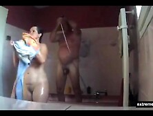 Sunday Afternoon.  Hidden camera in our bathroom recorded wife
