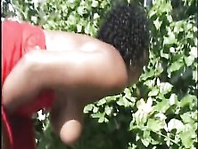 Delicious Ebony Ghetto Fuck Under The Trees