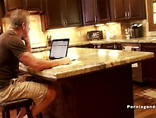 Kiara Mia lets everything hang out and as a punishment,