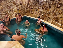 ORGY WITH FRIENDS IN THE MOTEL POOL