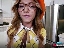 David Lee finds out that his stepsister Myra Groans was a squirter