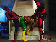 Cosplay threesome with hot Allie Haze