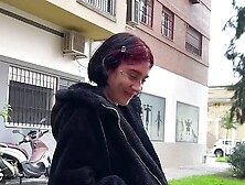 Redhead Spanish beauty tries HARDCORE SEX at her first scene!