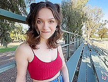 Gracie Gates Gets Fucked By The Bleachers Before Her Hotel - Gracie Gates