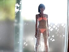 Very Skinny Asian Girl In Sexy Bikini