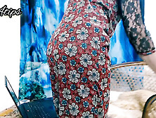 House Wifey Almost Caught During Live Strip Tease