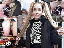 GERMAN SCOUT - Monstrous Cock Ass-sex Sex Casting for Pigtails Teeny Crystal White in Berlin