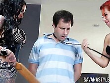 Starp on sex with rough Savana Styles and Jenevieve Hexxx from Pornstar Platinum