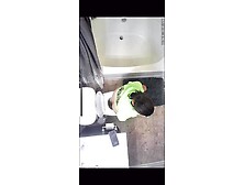 Spy girlfriend pooping on the rag