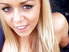 Hot Teen Stewardess Christen Courtney Pounded In The Car