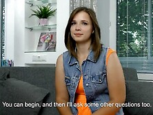 Beautiful real virgin blonde girl from Russia will confirm her virginity before the camera