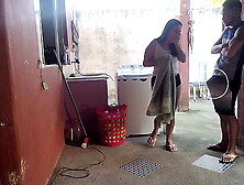 My ex-wife went out and the maid couldn't resist my erect meat