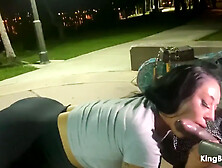 Outdoor Night Blowjob - Yvonne Carlo & Louie Smalls