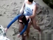 Teens 18+ Doggy Style On The Beach