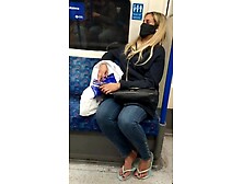 Candid Foot - Hispanic Milf Feet Inside Flip Flops