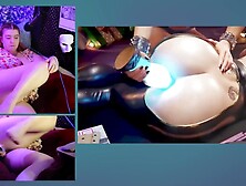 Let's Fap To Cyberpunk Porn! Futa V creampies Judy and Panam and I squirt on my vibrator