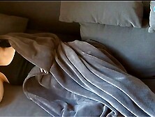 young beauty asleep on couch webcam 2