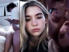 Stupid Blonde Whore Makes Porn With Ugly Frat Boy
