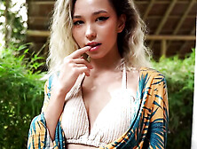 Tropical Asian Blonde Gets Fucked Doggy Style