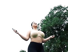 Sports Bra Vs No Bra Jump Rope