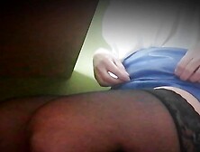 Secretary masturbates at the front of office camera