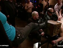 Boxed Head Slave Fucked In Public With Cheyenne Jewel, Princess Donna Dolore And Princess Donna